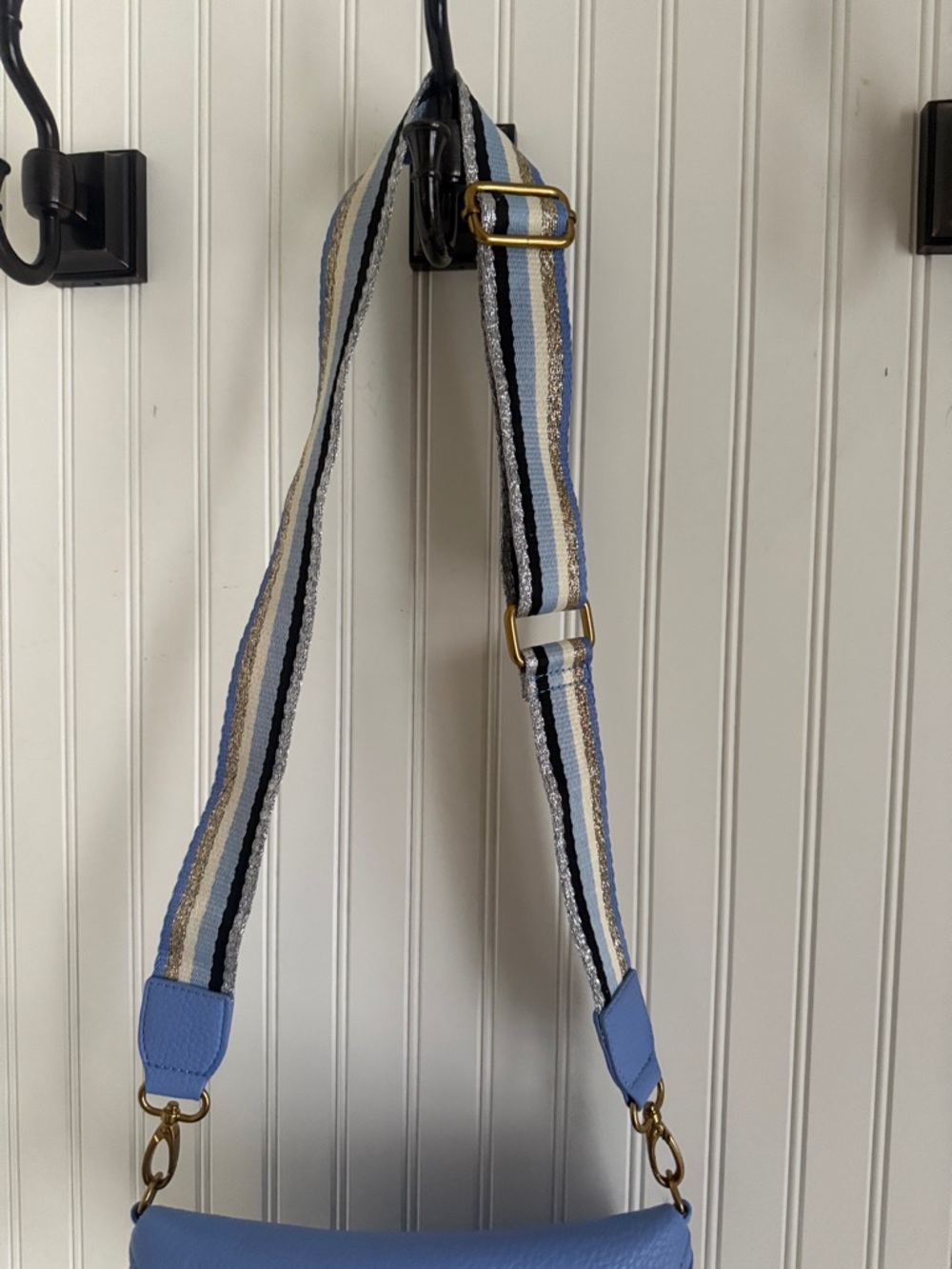 Oliver Bonas Becca Denim Blue Belt Bag - Picture 3 of 8